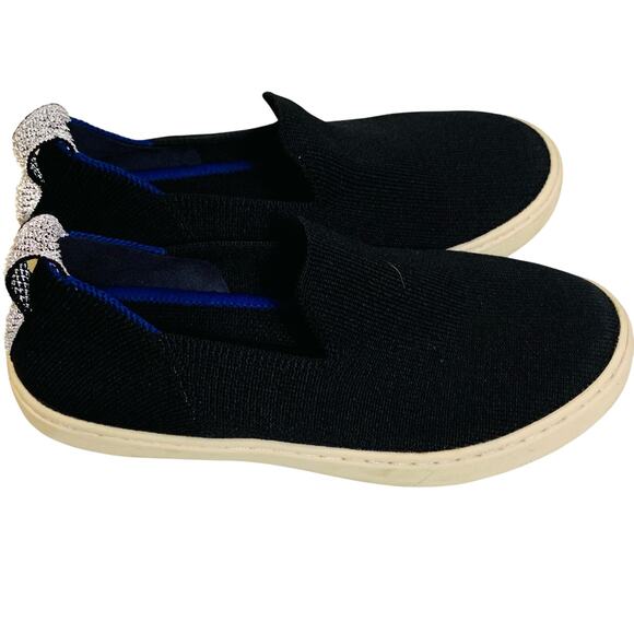 Rothy's The Kids Sneaker Black Casual Slip On Shoes Youth Size 2 Loafers - Picture 2 of 6